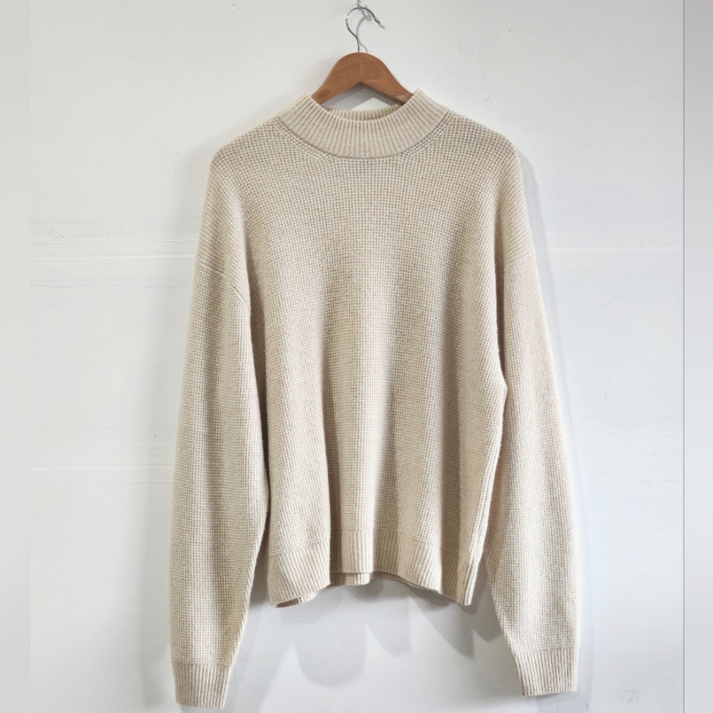 Soft Cozy Cream Gap Funnel Neck Sweater